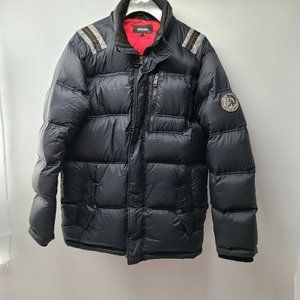 Diesel Snow Puffer Down Jacket Winter Coat Black/Red Size 18/20‎ Kids